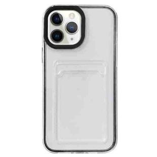 For iPhone 11 Pro Full-coverage 360 Clear PC + TPU Shockproof Protective Case with Card Slot (Black)