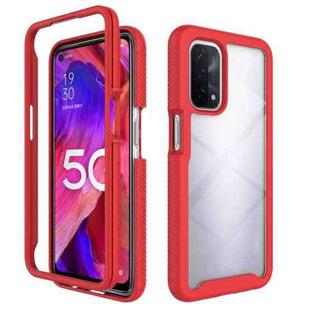 For OnePlus Nord N200 5G Starry Sky Solid Color Series Shockproof PC + TPU Protective Case(Red)