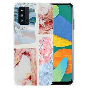 For Samsung Galaxy F52 5G Abstract Marble Pattern TPU Protective Case(Graffiti Color)