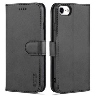 AZNS Skin Feel Calf Texture Horizontal Flip Leather Case with Card Slots & Holder & Wallet For iPhone 6(Black)