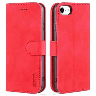 AZNS Skin Feel Calf Texture Horizontal Flip Leather Case with Card Slots & Holder & Wallet For iPhone 6(Red)