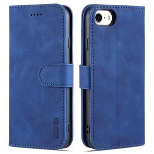 AZNS Skin Feel Calf Texture Horizontal Flip Leather Case with Card Slots & Holder & Wallet For iPhone 7 / 8 / SE (2020)(Blue)