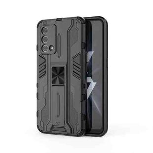 For OPPO K9 Supersonic PC + TPU Shock-proof Protective Case with Holder(Black)