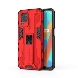 For OPPO Realme V13 5G Supersonic PC + TPU Shock-proof Protective Case with Holder(Red)
