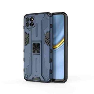 For Honor Play 20 Supersonic PC + TPU Shock-proof Protective Case with Holder(Dark Blue)