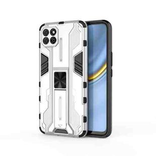 For Honor Play 20 Supersonic PC + TPU Shock-proof Protective Case with Holder(Silver)