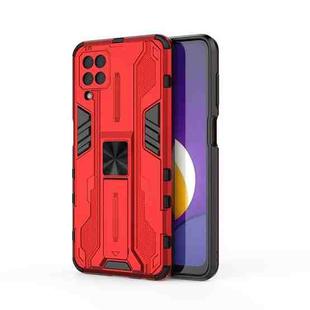 For Samsung Galaxy M12 Supersonic PC + TPU Shock-proof Protective Case with Holder(Red)