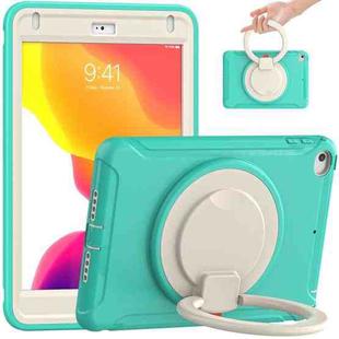 Shockproof TPU + PC Protective Case with 360 Degree Rotation Foldable Handle Grip Holder & Pen Slot For iPad mini 5 / 4(Mint Green)