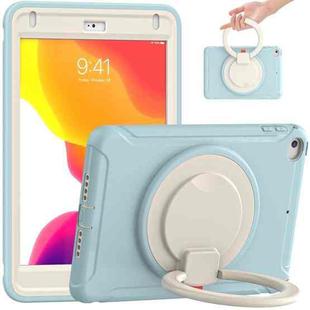 Shockproof TPU + PC Protective Case with 360 Degree Rotation Foldable Handle Grip Holder & Pen Slot For iPad mini 5 / 4(Ice Crystal Blue)