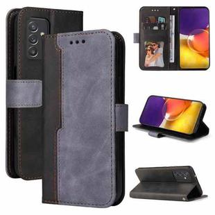 For Samsung Galaxy A82 5G Business Stitching-Color Horizontal Flip PU Leather Case with Holder & Card Slots & Photo Frame(Grey)