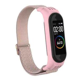 For Xiaomi Mi Band 6 / 5 / 4 / 3 Wavy Texture 8-shaped Buckle Watch Band(Pink)