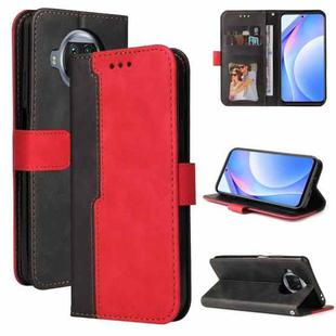 For Xiaomi Mi 10T Lite 5G/Redmi Note 9 Pro 5G/Mi 10i Business Stitching-Color Horizontal Flip PU Leather Case with Holder & Card Slots & Photo Frame(Red)