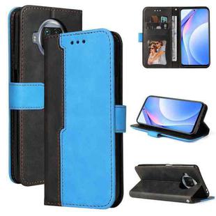 For Xiaomi Mi 10T Lite 5G/Redmi Note 9 Pro 5G/Mi 10i Business Stitching-Color Horizontal Flip PU Leather Case with Holder & Card Slots & Photo Frame(Blue)