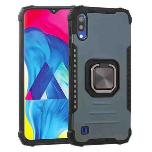 For Samsung Galaxy A10 / M10 Fierce Warrior Series Armor All-inclusive Shockproof Aluminum Alloy + TPU Protective Case with Ring Holder(Green)