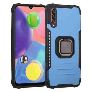 For Samsung Galaxy A70 / A70s Fierce Warrior Series Armor All-inclusive Shockproof Aluminum Alloy + TPU Protective Case with Ring Holder(Blue)