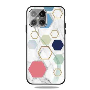 Frosted Fashion Marble Shockproof  TPU Protective Case For iPhone 13 mini(More Six-sided Rows)