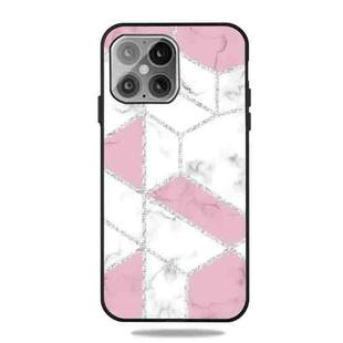 Frosted Fashion Marble Shockproof  TPU Protective Case For iPhone 13(White Block)