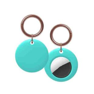 Silicone Shockproof Protective Cover Case with Keychain Ring For AirTag(Mint Green)