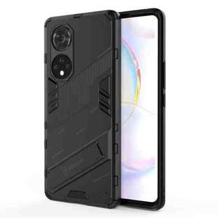 For Honor 50 Pro Punk Armor 2 in 1 PC + TPU Shockproof Case with Invisible Holder(Black)