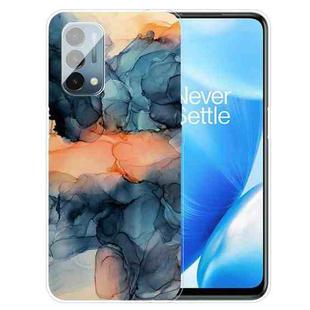 For OnePlus Nord N200 5G Marble Pattern Shockproof TPU Protective Case(Abstract Blue)