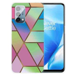 For OnePlus Nord N200 5G Marble Pattern Shockproof TPU Protective Case(Rhombus Gradient)