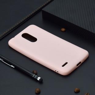 For LG K8 (2018) Candy Color TPU Case(Pink)