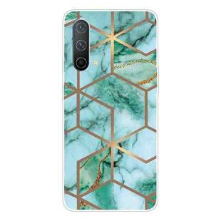 For OnePlus Nord CE 5G Abstract Marble Pattern TPU Protective Case(Green)