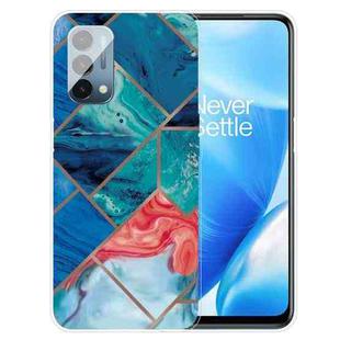 For OnePlus Nord N200 5G Abstract Marble Pattern TPU Protective Case(Blue)