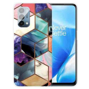 For OnePlus Nord N200 5G Abstract Marble Pattern TPU Protective Case(Honeycomb Color)