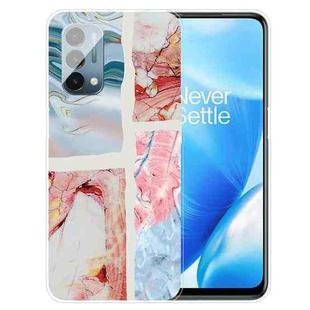 For OnePlus Nord N200 5G Abstract Marble Pattern TPU Protective Case(Graffiti Color)