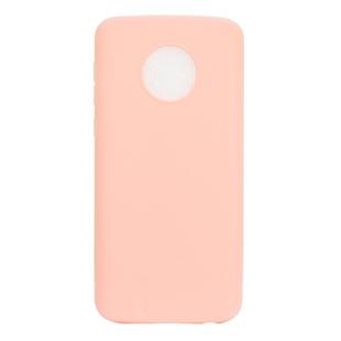 For Motorola Moto G6 Plus Candy Color TPU Case(Pink)