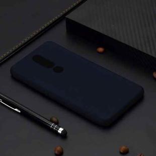 For Nokia 6.1 Plus Candy Color TPU Case(Black)