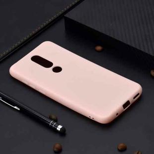 For Nokia 6.1 Plus Candy Color TPU Case(Pink)