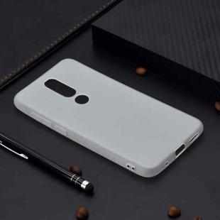 For Nokia 6.1 Plus Candy Color TPU Case(White)