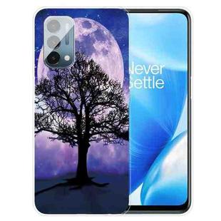 For OnePlus Nord N200 5G Colored Drawing Pattern High Transparent TPU Protective Case(Moon Tree)