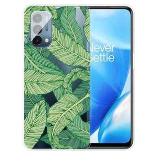 For OnePlus Nord N200 5G Painted Pattern High Transparent TPU Protective Case(Banana Leaf)