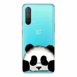 For OnePlus Nord CE 5G Colored Drawing Clear TPU Protective Case(Hug Face Bear)