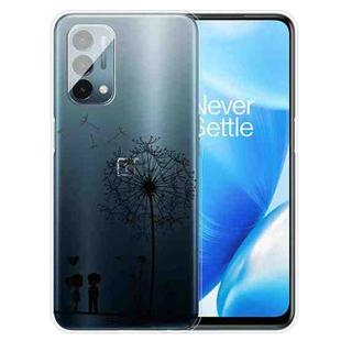 For OnePlus Nord N200 5G Colored Drawing Clear TPU Protective Case(Dandelion)