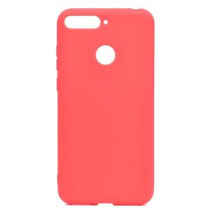 For Huawei Honor 7C Candy Color TPU Case(Red)