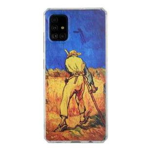 For Samsung Galaxy A51 4G Oil Painting Pattern TPU Shockproof Case(Wheat Field)
