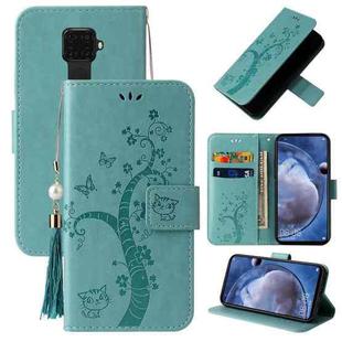 For Huawei Mate 30 Lite Embossed Lucky Tree Horizontal Flip Leather Case with Holder & Card Slot & Wallet & Lanyard(Green)
