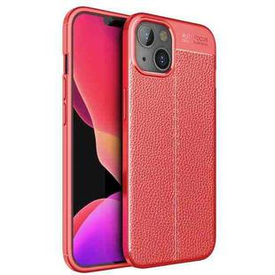 For iPhone 13 mini Litchi Texture TPU Shockproof Case (Red)