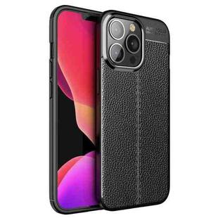 For iPhone 13 Pro Max Litchi Texture TPU Shockproof Case (Black)