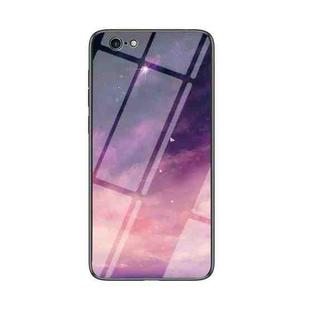 Starry Sky Painted Tempered Glass TPU Shockproof Protective Case For iPhone 6s / 6(Fantasy Starry Sky)