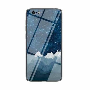 Starry Sky Painted Tempered Glass TPU Shockproof Protective Case For iPhone 6s Plus / 6 Plus(Star Chess Rob)