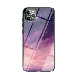 Starry Sky Painted Tempered Glass TPU Shockproof Protective Case For iPhone 11 Pro Max(Fantasy Starry Sky)