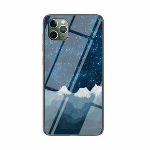 Starry Sky Painted Tempered Glass TPU Shockproof Protective Case For iPhone 11 Pro Max(Star Chess Rob)