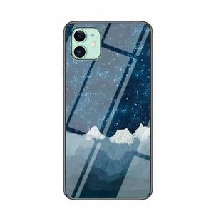 Starry Sky Painted Tempered Glass TPU Shockproof Protective Case For iPhone 12 mini(Star Chess Rob)