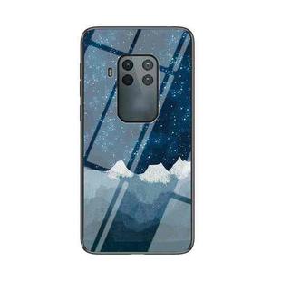 For Motorola One Zoom Starry Sky Painted Tempered Glass TPU Shockproof Protective Case(Star Chess Rob)