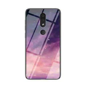 For Nokia 4.2 Starry Sky Painted Tempered Glass TPU Shockproof Protective Case(Fantasy Starry Sky)
